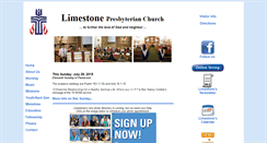 Desktop Screenshot of limestonepresbyterian.org