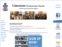 Tablet Screenshot of limestonepresbyterian.org